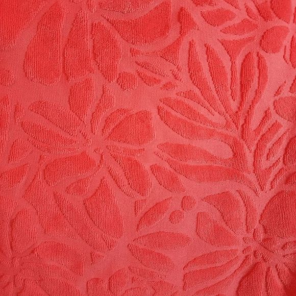 🏖NWOT Lands' End Women's Jacquard Terry T-shirt Dress Cover-up - Picture 4 of 6